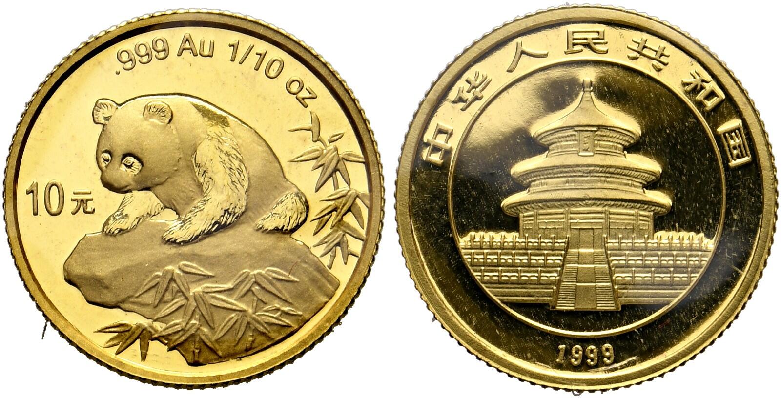 Cina, 10 Yuan 1999 FDC